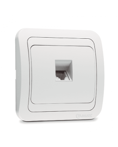 Πρίζα TF Μονή RJ11 Λευκή  Makel Mimoza 12014