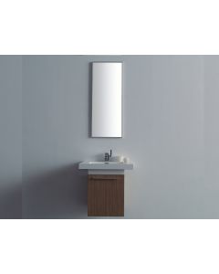 Σετ Έπιπλο Μπάνιου-Νιπτήρας Τύπου Corian 40cm-Καθρέπτης 40x100cm, Χρώμα Cherry ECO-40A FT21.040.006C 