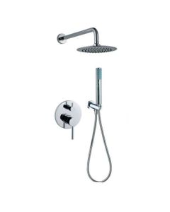 Σετ Εντοιχισμού 2 Εξόδων Χρωμέ, Κώδωνας Ø20 εκ., Βραχίονας, Παροχή με Στήριγμα, Σπιράλ & Τηλέφωνο Ravelli Round 20006