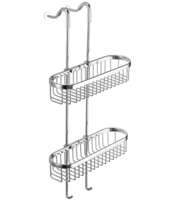 Σπογγοθήκη Κρεμαστή Διπλή Χρώμιο Bronze Art Σπογγοθήκες 27H7-10-M2