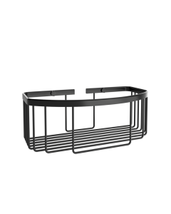 Σπογγοθήκη Μπουκαλοθήκη Βαθιά Παραλληλόγραμμη R10 Επίτοιχη W270xD120xH100 mm Ορείχαλκος Black Matt Verdi Baskets R10 9024205