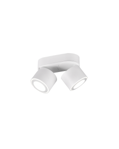 Σποτ Δίφωτο Λευκό Ματ 18xH10cm Led 2x5w 3000K 2x450lm Trio Lighting Taurus 652910231