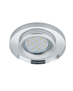 Σποτ Χωνευτό Στρογγυλό 9xH7cm Χρωμέ-Γυαλί 1xGU10 Trio Lighting Pirin 652100152