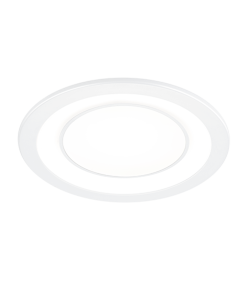 Σποτ Χωνευτό Στρογγυλό Λευκό Ματ 14xH3cm Led 10w 3000K 1040lm Trio Lighting Core 652610131