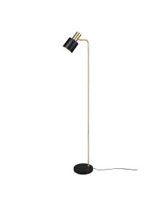 Φωτιστικό Δαπέδου W22xD35xH153cm Μονόφωτο 1xE27 Schwarz-Gold Trio Lighting Adam R41041080