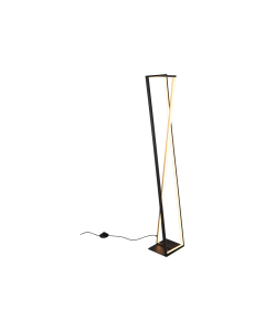 Φωτιστικό Δαπέδου Μαύρο Ματ 20xH124cm Led  26w 2300+3000+4000K 2950lm Ρυθμιζόμενο Trio Lighting Edge 426810132