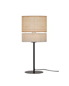 Φωτιστικό Επιτραπέζιο D200xH435mm 1xE27 Ύφασμα Φυσικό -Μαύρο Μέταλλο Andaman Viokef 4296700