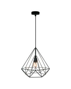 Φωτιστικό Κρεμαστό Ø280x270xY1000mm 1xE27 Μαύρο Viokef Unica4114801 