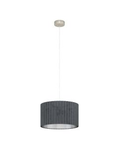 Φωτιστικό Κρεμαστό Ø380xH1500mm 1xE27 Νίκελ Σατινέ-Γκρι Eglo Stars of Lights Tamaresco 39774