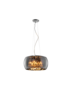 Φωτιστικό Κρεμαστό Ø40xH150cm Πεντάφωτο 5xG9 Χρωμέ-Μαύρο Trio Lighting Vapore 311210506