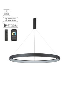 Φωτιστικό Κρεμαστό Μαύρο Μεταλιζέ 100xH100cm Led Smart 64w 2700-6000K 5120lm Homelighting Amaya 77-8140