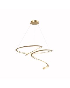 Φωτιστικό Κρεμαστό  Χρυσαφί 80xH150cm Led 60w 3000K 3000lm Triac Dimmable Sun Light FLORA-800 