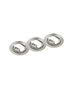 Φωτιστικό  Σποτ Χωνευτό Nickel Matt 3τμχ. 3xGU10 Trio Lighting Jura 650100307