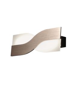 Φωτιστικό Τοίχου - Απλίκα Led 10w 900lm 3000K Μέταλλο Μπρονζέ Ματ Fabas Luce Riace 3425-21-179