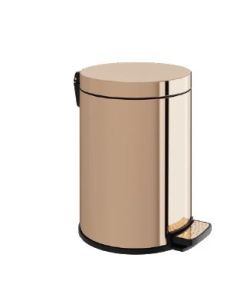 Χαρτοδοχείο 6lt Soft Close D215xH315mm Light Gold Gloss PVD Verdi 5910052