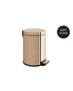 Χαρτοδοχείο 6lt Soft Close W80xD100xH410mm Rose Gold Gloss PVD Verdi 5910051