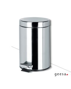 Χαρτοδοχείο Επιδαπέδιο 5l Geesa Chrome 635