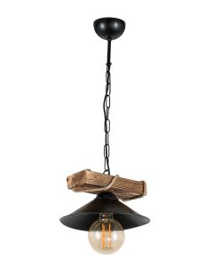 PDT 2060-1 ΚΡΕΜ. 1/Φ ΡΑΓΑ ΞΥΛΙΝΗ ΜΕ ΚΑΜΠΑΝΑ ΚΑΠΕΛΟ 1xΕ-27 ARlight 0083514