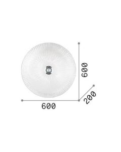 SHELL PL6 TRASPARENTE Ideal Lux 008622
