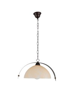 PDA 165 ΚΡΕΜ 1/Φ ΜΕΤΑΛΛΙΚΗ  ΛΑΜΑ ΣΚΟΥΡΙΑ ΜΕΛΙ ΓΥΑΛΙ ΜΕ ΝΕΡΑ 1ΧΕ27 ARlight 0101106