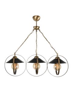 PDT 2062-3 # ΚΡΕΜ. 3/Φ ΔΥΟ ΜΕΤΑΛΛΙΚΟΙ ΚΥΚΛΟΙ ΣΥΝΔΥΑΣΜΟΣ ΜΕ ΚΑΜΠΑΝΑ Ε 27 ARlight 0103463