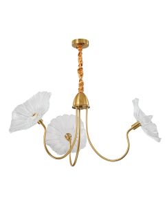 PDC 2046-3 # ΠΟΛΥΦΩΤΟ ΧΡΥΣΟ VINTAGE ΜΕ ΛΕΥΚΟ ΓΥΑΛΙ ΛΟΥΛΟΥΔΙ 3ΧΕ14 ARlight 0104519