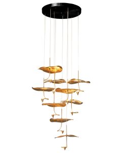 PDC 1290-9 ΠΟΛΥΦΩΤΟ ΜΠΡΟΥΤΖΙΝΟ LED ΜΕ ΦΥΛΛΑ ΝΟΥΦΑΡΑ ΧΡΥΣΑ ARlight 0104566