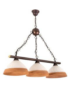 PDA 120-3 3/Φ ΡΑΓΑ ΣΚΟΥΡΙΑ ΓΥΑΛΙΑ ΛΕΥΚΟ/ΚΑΦΕ ΦΑΣΑ 3ΧΕ27 ARlight 0108414