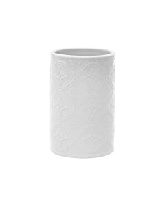 Ποτηροθήκη Πορσελάνη Λευκή Ø10,9*7,1cm Ecocasa Boho White 02-6693