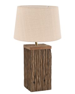 TLI 6347 40BG ΕΠΙΤΡΑΠΕΖΙΑ ΛΑΜΠΑ ΤΕΤΡΑΓΩΝΗ ΑΠΟ ΑΝΑΚΥΚΛΩΜΕΝΟ ΞΥΛΟ ΜΕ ΑΜΠΑΖΟΥΡ ΜΠΕΖ 1ΧΕ27 ARlight 02010049