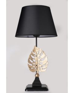 TLT 1267-GD ΕΠΙΤΡΑΠΕΖΙΑ ΛΑΜΠΑ ΜΑΥΡΗ ΜΕ ΦΙΓΟΥΡΑ ΦΥΛΛΟ ΧΡΥΣΟ 1xE-27 40W ARlight 0203034