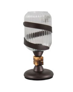 TLA 136 TR ΠΟΡΤΑΤΙΦ ΡΟΥΣΤΙΚ ΜΕ ΛΑΜΑ ΚΑΙ ΔΙΑΦΑΝΟ ΓΥΑΛΙ  1xE-27 40W ARlight 0248086