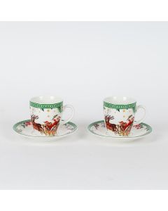 ΚΟΥΠΑ ΜΕ ΠΙΑΤΑΚΙ ΚΑΙ ΧΡΙΣΤΟΥΓΕΝΝΙΑΤΙΚΗ ΠΑΡΑΣΤΑΣΗ, 80ml, ΣΕΤ 2 ΤΜΧ Eurolamp 600-46509