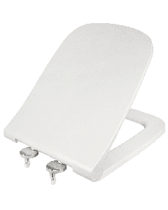 Κάλυμμα Λεκάνης W.C Λευκό Bακελιτικό Τετράγωνο,Soft Close -Quick release,Ideal Cantica,Duravit D-Code 40-45cmx36cm Οπές 11,2-17,5cm Elvit Slim 0405