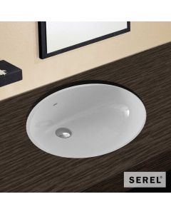 Νιπτήρας Πορσελάνης Υποκαθήμενος47x35,5 SEREL White 0551-300