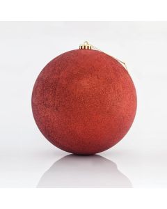 ΜΠΑΛΑ ΠΛΑΣΤΙΚΗ, ΚΟΚΚΙΝΗ ΜΕ GLITTER, ΣΕΤ 2ΤΜΧ, 20cm Eurolamp 600-42621