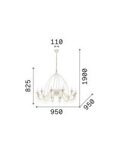 CORTE SP12 BIANCO Ideal Lux 097664