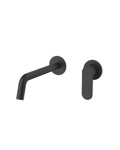 Orabella Oval Black matt - Μπαταρία νιπτήρος, εντοιχισμού 2 οπών 10464
