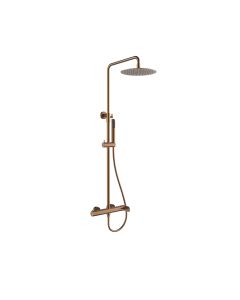 Orabella Oval Rose gold - Στήλη ντουζ με στρόγγυλη κεφαλή Φ250 10479