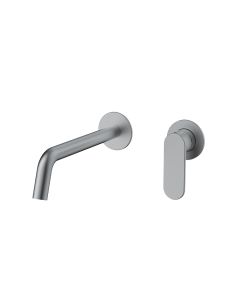 Orabella Oval Gun metal light - Μπαταρία νιπτήρος, εντοιχισμού 2 οπών 10483