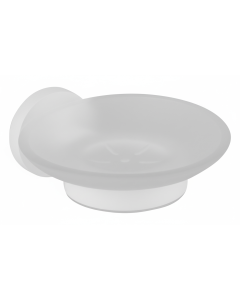 Σαπουνοθήκη Γυαλί Λευκό Bronze Art Loft-500 1050-AA