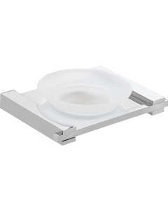 Σαπουνοθήκη Γυαλί Χρώμιο Bronze Art San Remo 10M3-10