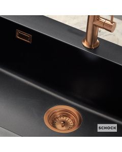 Βαλβιδα με Υπερχείλιση για Νεροχύτη Γρανίτη Schock 30080, Copper  629309-222