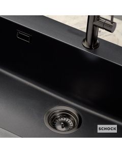 Βαλβιδα με Υπερχείλιση για Νεροχύτη Γρανίτη Schock  30080, Gunmetal  629309-411