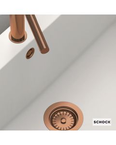 Βαλβιδα με Υπερχείλιση για Νεροχύτη Γρανίτη Schock 15090, Copper 629309M-222