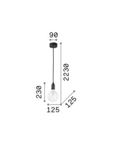 EDISON SP1 NERO Ideal Lux 113319