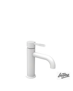 Μπαταρία Νιπτήρα με Αυτόματη Βαλβίδα, Τech La Torre White Matt 12007-300