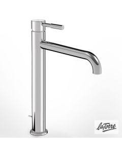 Μπαταρία Νιπτήρα Υψηλή με Βαλβίδα Clic-Clac Τech La Torre Chrome 12507-100