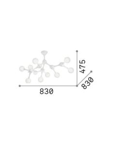 NODINO PL9 BIANCO Ideal Lux 149622