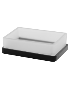 Σαπουνοθήκη Γυαλί Μαύρο Bronze Art Επικαθήμενα 14M3-MM-M